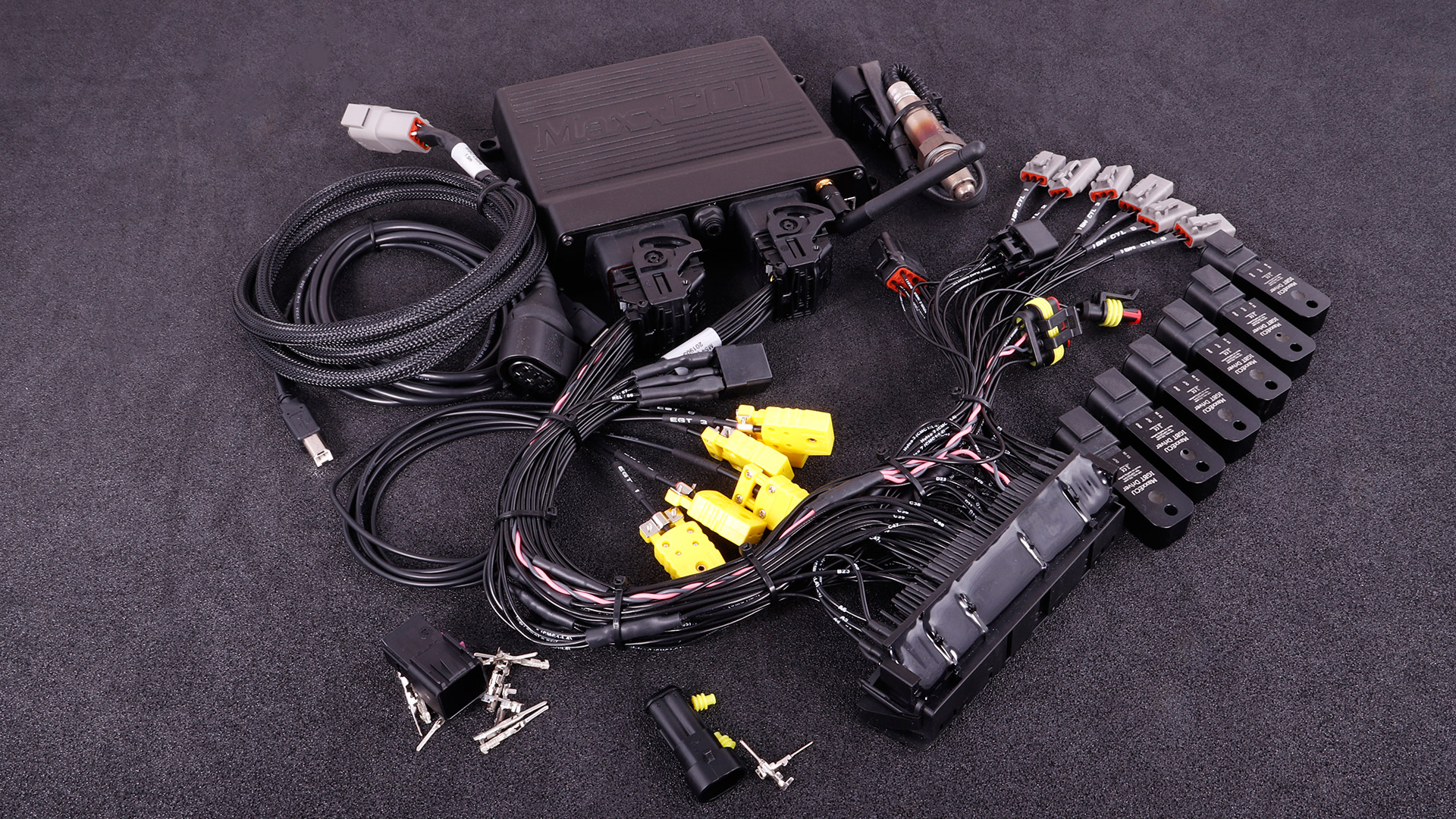 MaxxECU RACE plugin for BMW M54 complete kit with Bosch LSU 4.2 sensor, IGBT drivers and accessories