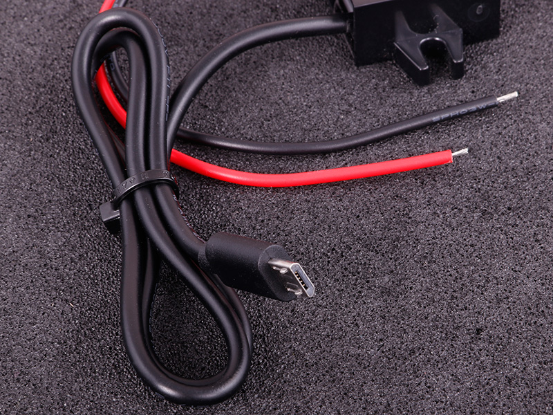 MicroUSB charger for cable installation (5V/3A) - MaxxECU