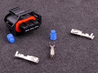 Connector 3-way socket housing Bosch compact