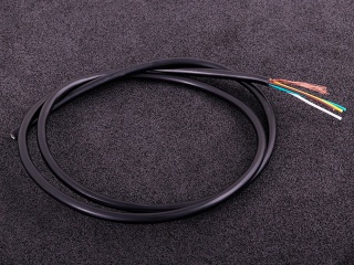 Shielded cable (4 cores) black