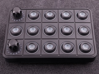 CAN keypad (13 keys + 2 rotary encoder) multi color LED