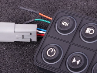 CAN keypad (8 keys) multi color LED